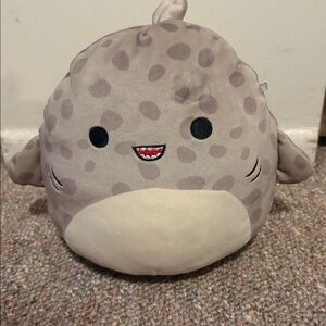 Squishmallows Gray and Cream Plush